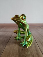 Régi Zsolnay Nádor Judit eozin modern béka figura