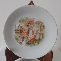Kahla porcelán gyerektányér (Hófehérke és a hét törpe )