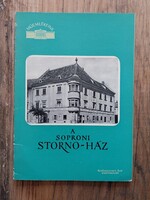 A soproni Storno-ház címmel a Műemlékeink sorozat füzete 1960
