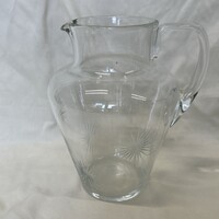 Metszett üveg kancsó