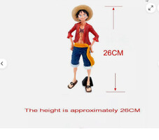 One Piec Luffy cserélhető arcú , Manga szobor Pvc figura
