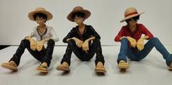 One Piec Luffy3 db os figura , Manga szobor Pvc figura