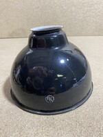 Régi zománc lámpabúra, fekete. 4188