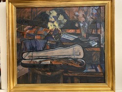 Tímár István - Csendélet című , Képcsarnokos festménye .