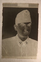 Régi  üvegnegatív katona portré 1920/30-as évek kb.
