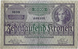 10000 korona 1924 Ausztria 4.