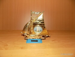 Retro Balaton emlék vitorlás - mag. 16 cm, szélesség 14 cm (z-1)