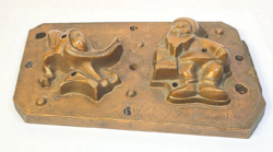 Nagyméretű bronz öntőforma