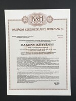 K&H Bank Bakony Kötvény 1987.