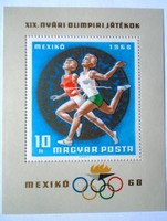B65 / 1968 Olimpia  blokk postatiszta