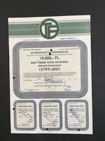 OTP alternatív kamatozású Letéti Jegy 1991.