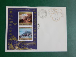 FDC 1976. Festmény (XV.) Idegenforgalom (I.) blokk  /500,-Ft/