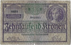 10000 korona 1924 Ausztria 1.