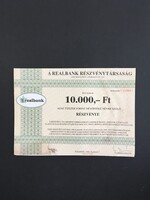 Realbank Rt. Részvény 1994.