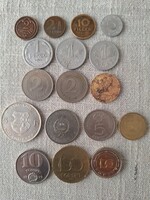 Pénz érmék 1914-től 17 db, ráadás + 24 db érme
