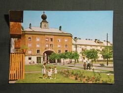 Képeslap,Oroszlány,Városkapu látkép,részlet, 1971-