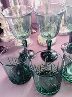 Színes üvegpoharak / 8 db