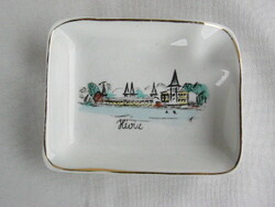 Hévíz emlék FIM Budapest porcelán tálka