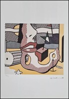 Roy Lichtenstein - "A bright Night"-litográfia