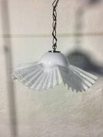 Vintage olasz design Vetri Muranoi króm és üveg csillár, 1980's - 50611