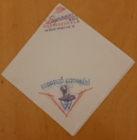 Retro Express Önkiszolgáló Büfé XIII. kerület Vendéglátó Vállalat felirat, logós szalvéta