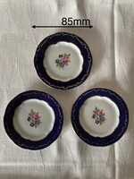 Poháralátét Zsolnay porcelán, pompadour készlethez, 3 db,