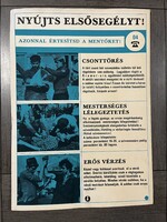 Munkavédelmi plakát 1960-as évek ! Mérete : 50cm x 71cm . Nyugodtan tegyen ajánlatot !