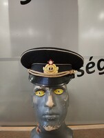 Szovjet népköztársasági, tengerész tányérsapka, retro, vintage, szocializmus vörös hadsereg