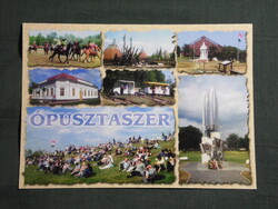 Képeslap,Ópusztaszer,mozaik,Nemzeti Történeti Emlékpark látkép,részlet, 2000-