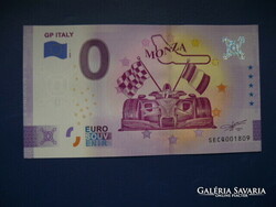 OLASZORSZÁG 0 EURO 2020 FORMA-1 OLASZ GP MONZA! RITKA EMLÉK PAPÍRPÉNZ! UNC!