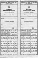 Állami kenyérpótjegy, Testimunkás részére.