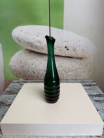 VEB Német Mid Century Zöld Carola Üvegváza A144