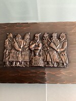 A hét vezér “Vérszerződés”réz zsűrizett Lignifer kártya doboz