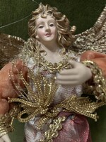 Antik angyal karácsonyfa dísz