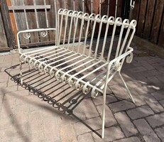 Retro/ vintage kültéri fém kerti bútor pad
