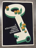 Munkavédelmi plakát 1960-as évek ! Mérete : 50cm x 71cm . Nyugodtan tegyen ajánlatot !