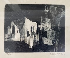 Füleky Adrienn: Falu - rézkarc