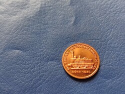 NÉMETORSZÁG VONATOK SOROZAT: RUHR 1840! RÉGI VONAT! RITKA MINI ÉRME! UNC!
