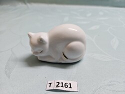 T2161 Ukrán porcelán cica