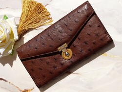 SALVATORE FERRAGAMO VINTAGE STRUCCBŐR PÉNZTÁRCA!