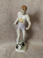 Hollóházi porcelán Focista!