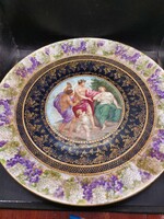 Moritz Zdekauer, Alt Wien jelzéssel, porcelán tányér,az 1930 környéke.38cm.3459b