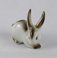 1U728 Zsolnay nyúl nyuszi porcelán figura
