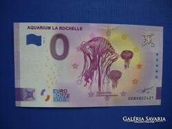 FRANCIAORSZÁG 0 EURO 2022 AQUARIUM LA ROCHELLE MEDÚZA! RITKA EMLÉK PAPÍRPÉNZ! UNC!