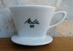 Kicsi porcelán szűrő, Melitta 101_ kávéhoz / teához