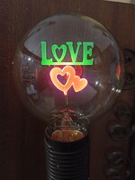 Glimm izzó glimm lámpa égő Love