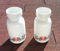 Vintage kalocsai mintás Alföldi porcelán váza