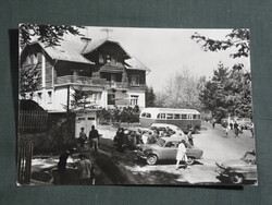 Képeslap,Pilis hegység,Szentedre,Lajosforrás,Ságvári Endre túristaház,MÁVAUT Ikarus autóbusz, 1971-