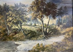 Z. Blancho? jelzéssel, jó kvalitású és szép állapotú, olaj-vászon festmény 70*50 cm.