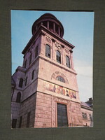 Képeslap,Pannonhalma,Bencés Főapátság templom torony látkép,részlet,1981-